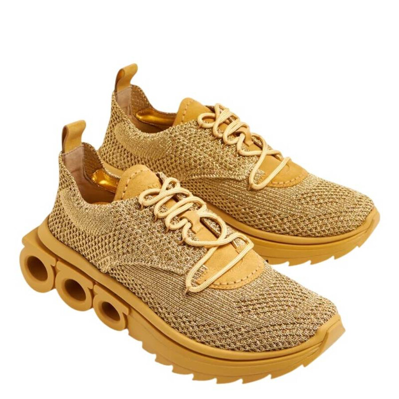 Ferragamo Nima Knit Low-Top Sneakers, Size 10 030476 766456 - Shoes ...