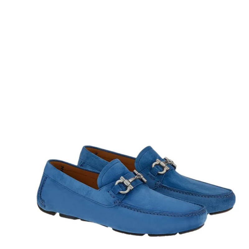 Ferragamo Parigi Gancini Driver Shoes, Size 7.5 EE 020350 757738 Ferragamo Parigi Gancini Driver Shoes, Size 7.5 EE 020350 757738
