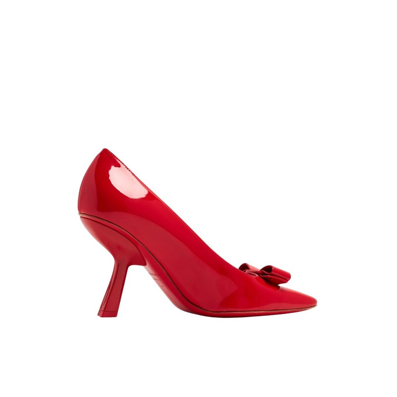 Ferragamo Ladies Red Heels, US Size 7 01G045763795 - Shoes - Jomashop