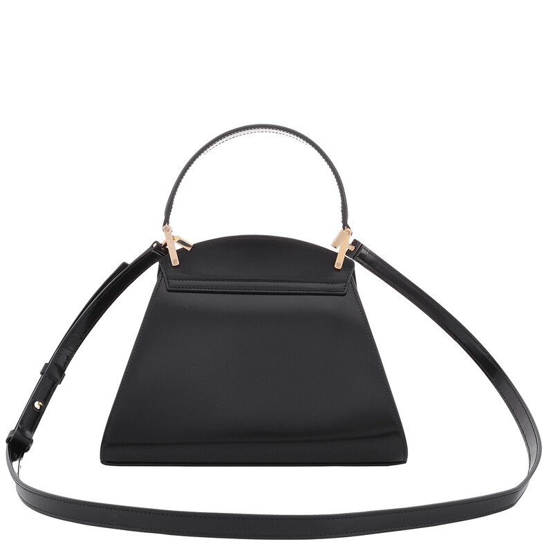 Ferragamo Prisma Asymmetrical Geometric Flap Small Handbag 218341