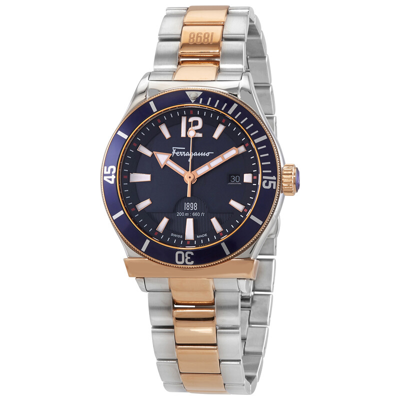 FERRAGAMO カーブ　腕時計 Ferragamo Quartz Blue Dial Men's Watch SFFN00120 195768283922