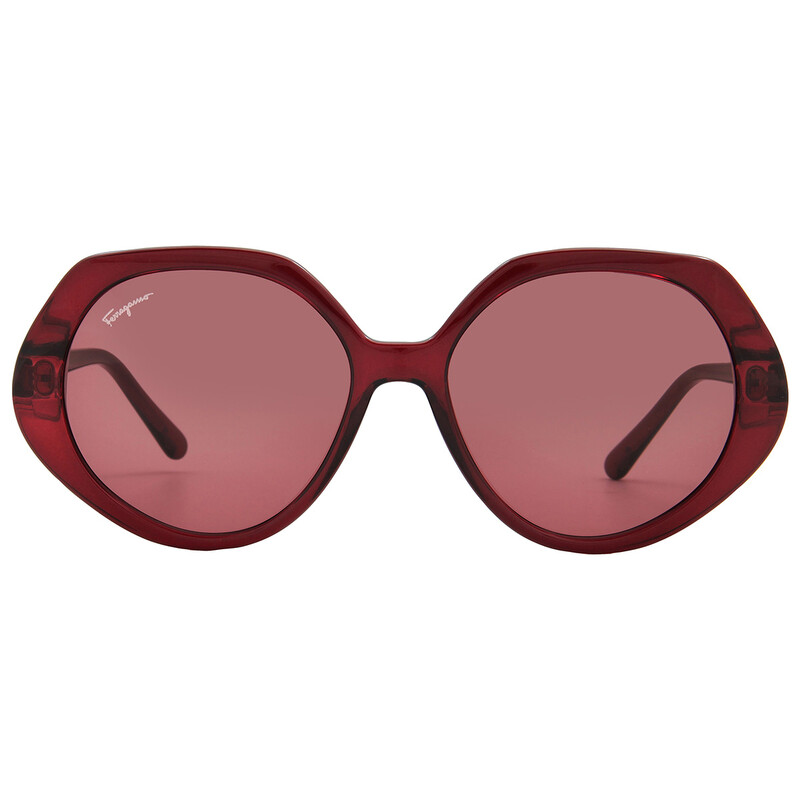 Ferragamo Red Geometric Ladies Sunglasses SF1084S 612 58  display picture 1
