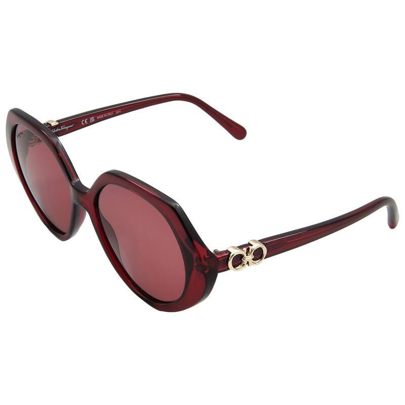 Ferragamo Red Geometric Ladies Sunglasses SF1084S 612 58  display picture 3