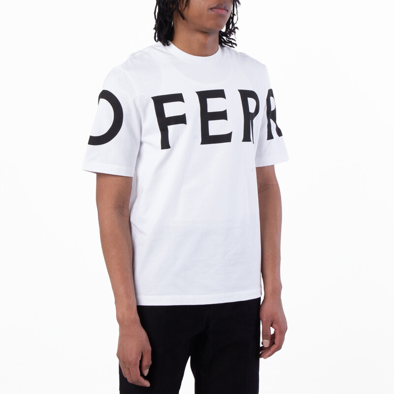 Ferragamo Short Sleeve Cotton T-Shirt, Size Small 122303 771468
