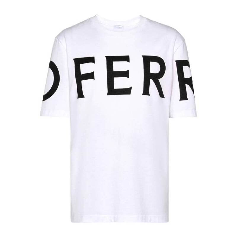 Ferragamo Short Sleeve Cotton T-Shirt, Size Small 122303 771468