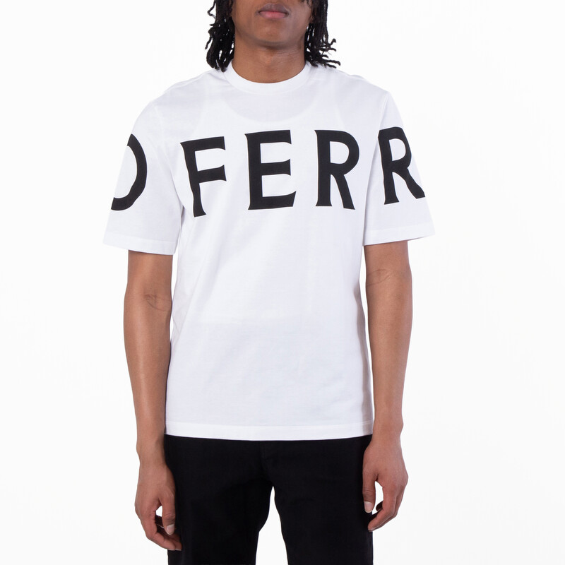 Ferragamo Short Sleeve Cotton T-Shirt, Size Small 122303 771468