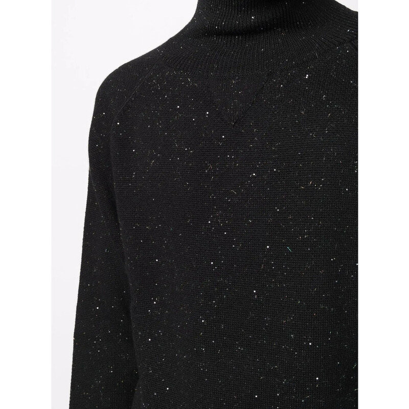 Ferragamo Speckle-Knit Roll Neck Jumper 121087750323 - Clothing 