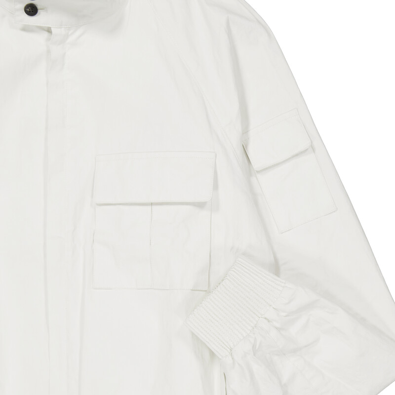 Salvatore Ferragam美品 ホワイト ジャケット サイズ48 春夏 Ferragamo Standing Collar Zipped Linen Jacket, Brand Size 52 (US
