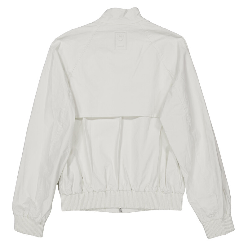 Salvatore Ferragam美品 ホワイト ジャケット サイズ48 春夏 Ferragamo Standing Collar Zipped Linen Jacket, Brand Size 52 (US