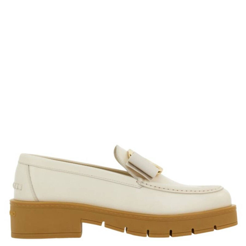 Ferragamo Vara Bow Leather Loafers, Size 7 D 01J060 777354 - Shoes