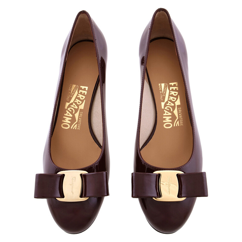 Ferragamo Vara Ornament Pumps, Size 5 C 01B221 695370 - Shoes
