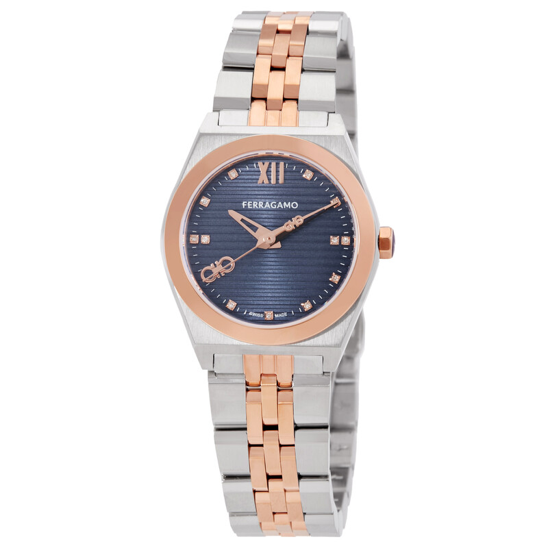 Ferragamo Vega New Quartz Diamond Blue Dial Ladies Watch SFKJ00824