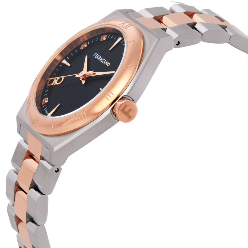 Ferragamo Vega Upper East Quartz Diamond Ladies Watch  display picture 3