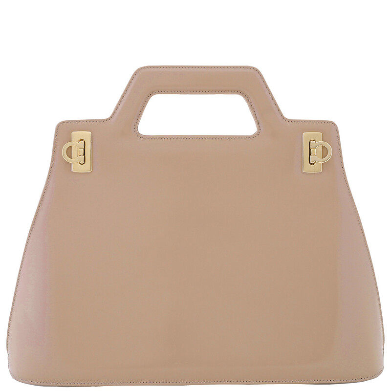 Ferragamo Wanda Top Handle Bag - Beige 213961 762498 8056283168205