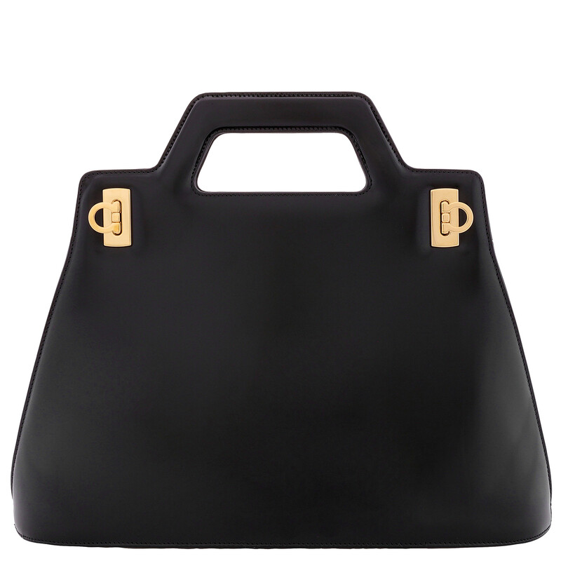 Ferragamo Wanda Top Handle Bag - Black 213961 761287 8056283112062