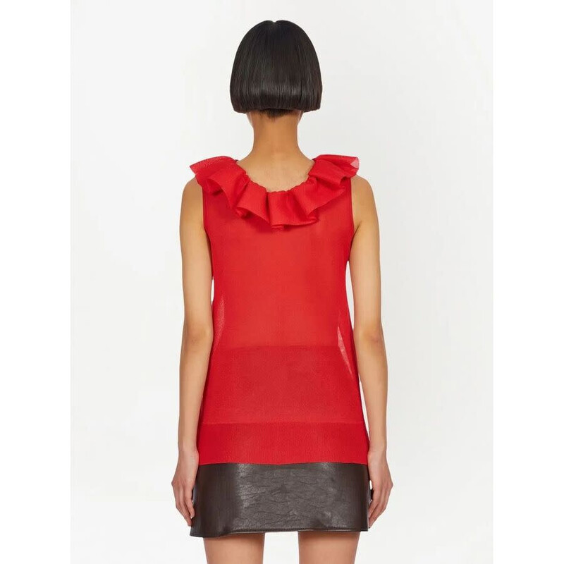 Ferragamo Without Sleeves Fantasy-Neck 111473757424 - Clothing