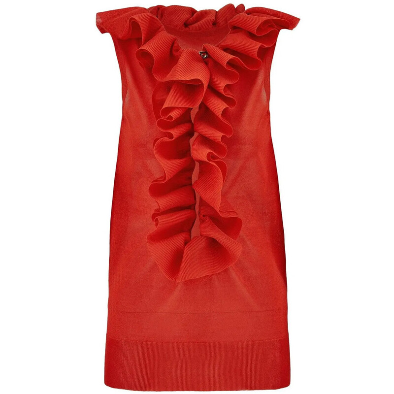 Ferragamo Without Sleeves Fantasy-Neck 111473757424 - Clothing