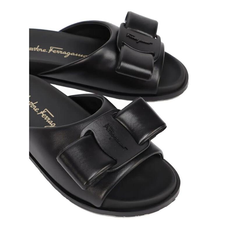 Ferragamo Ladies Black Sandals, US Size 11 01C016 745404 - Shoes