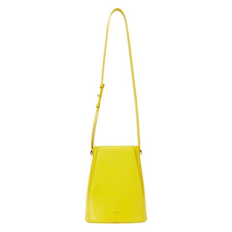 Ferragamo Yellow Leather Bucket Bag 216000 770545 8056283511674