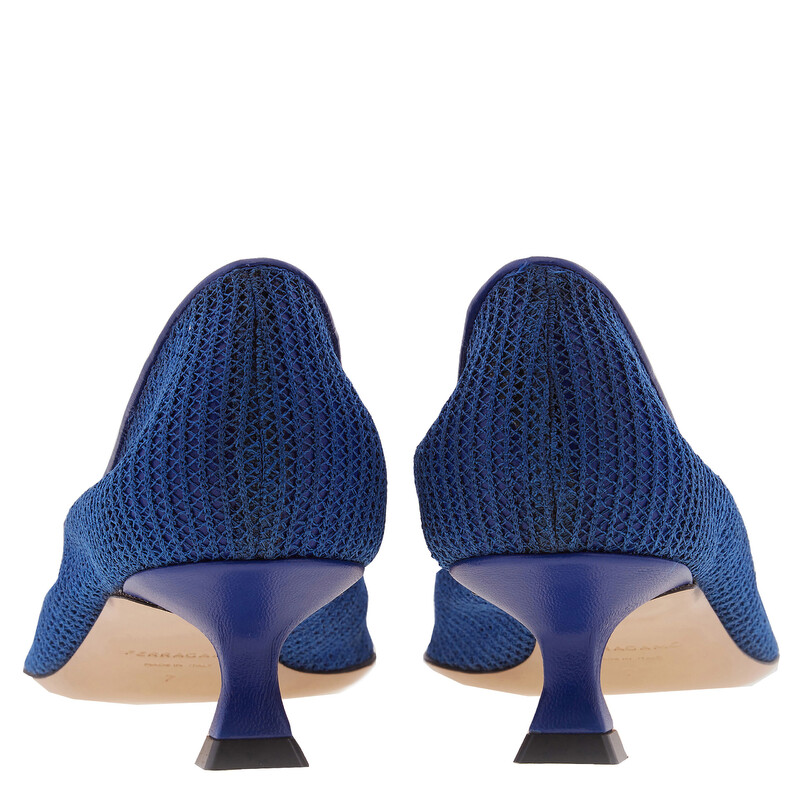 Ferragamo Zelma Mesh Bow Pumps, Size 7 C 01I116 772878