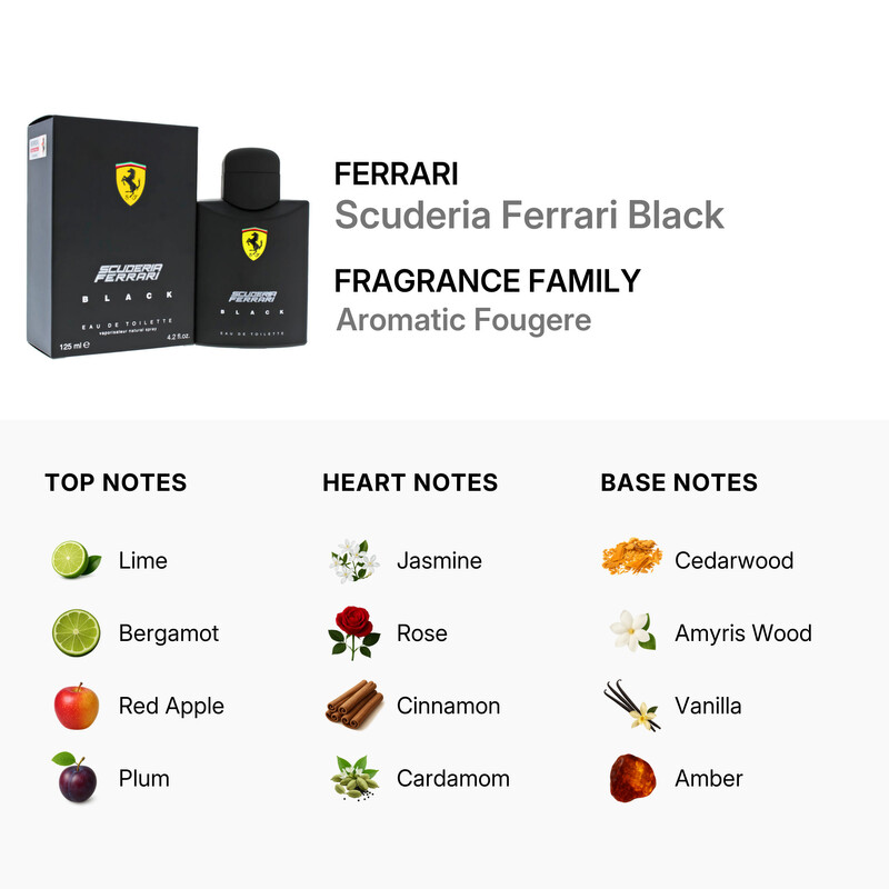 Ferrari Black Scuderia / Ferrari EDT Spray 4.2 oz (125 ml) (m