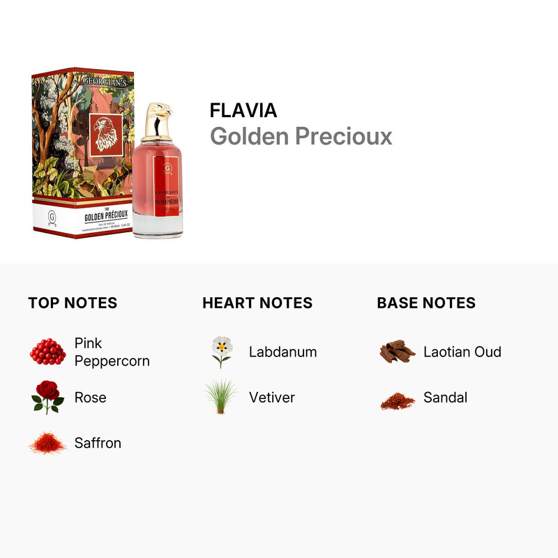 Flavia Men's Golden Precioux EDP Spray 3.4 oz Fragrances