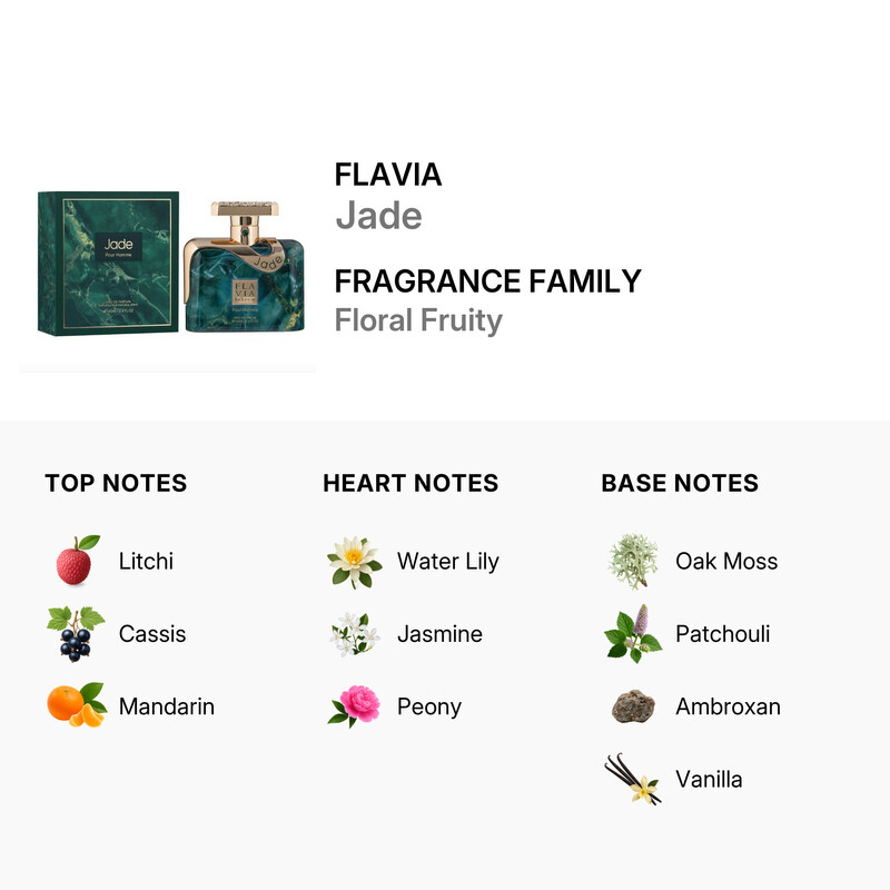 Flavia Men's Jade EDP Spray 3.4 oz Fragrances 6294015197990