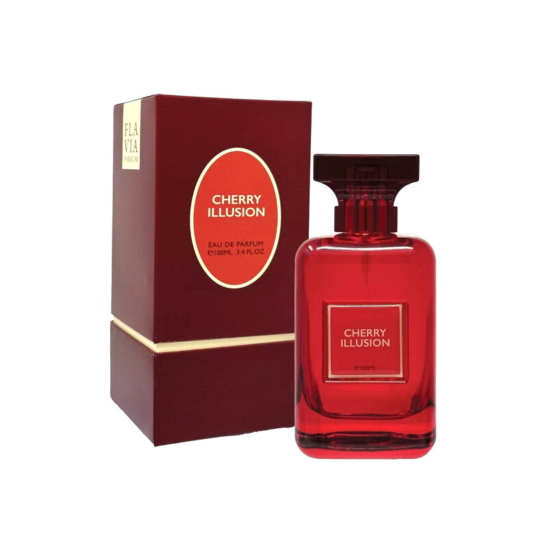 いちご　+ワインレッドm+エアリーピーチm Flavia Unisex Cherry Illusion EDP Spray 3.4 oz Fragrances