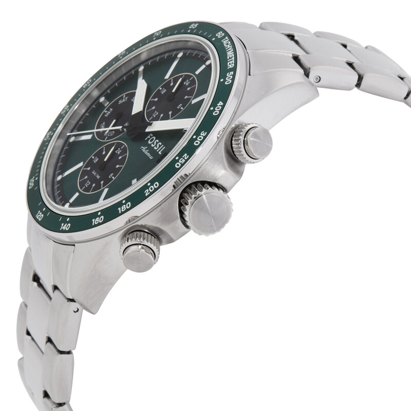 Fossil Autocross Multifunction Quartz Green Dial Men's Watch