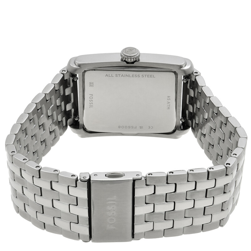Fossil Carraway Quartz Silver Dial Watch FS6008 796483622593  display picture 2