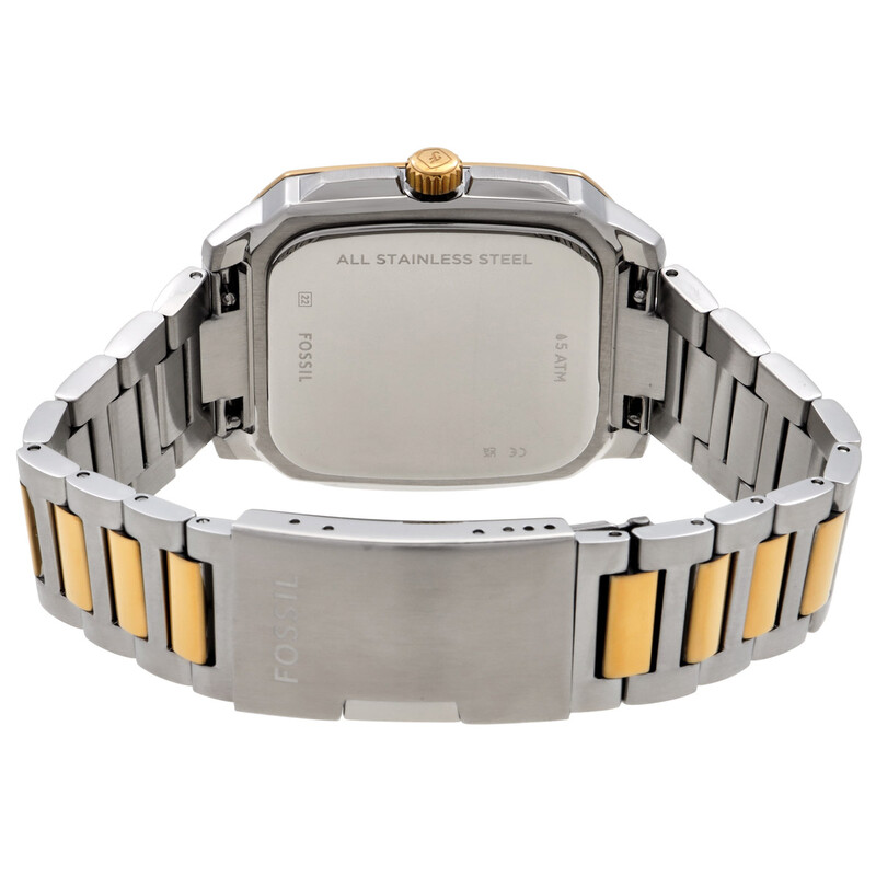 Fossil Crosby Quartz Black Dial Two-Tone Men's Watch FS6123 ...