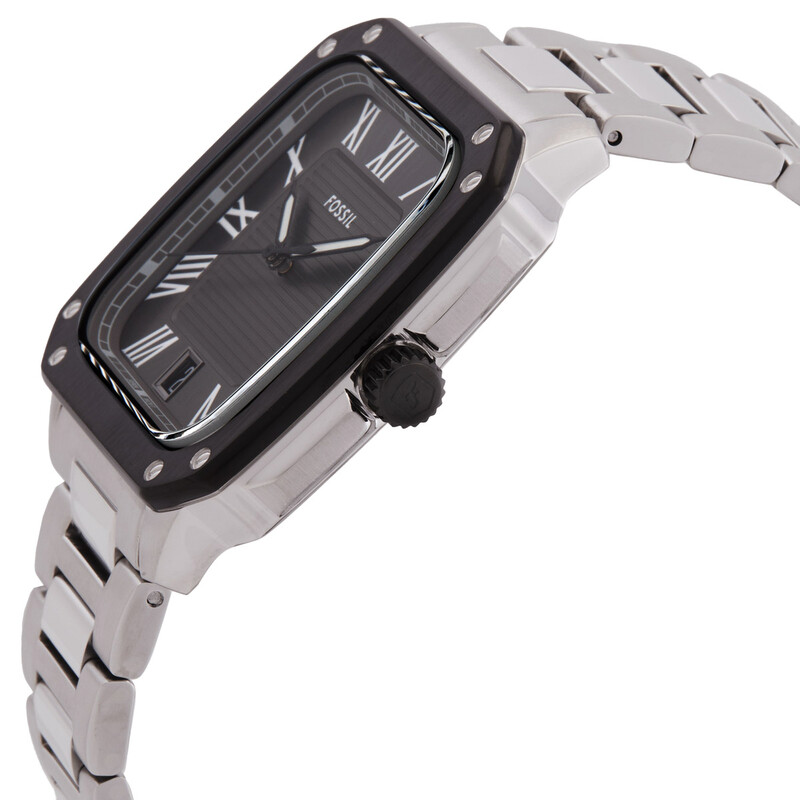 Fossil Crosby Quartz Grey Dial Men's Watch FS6122 691464313203