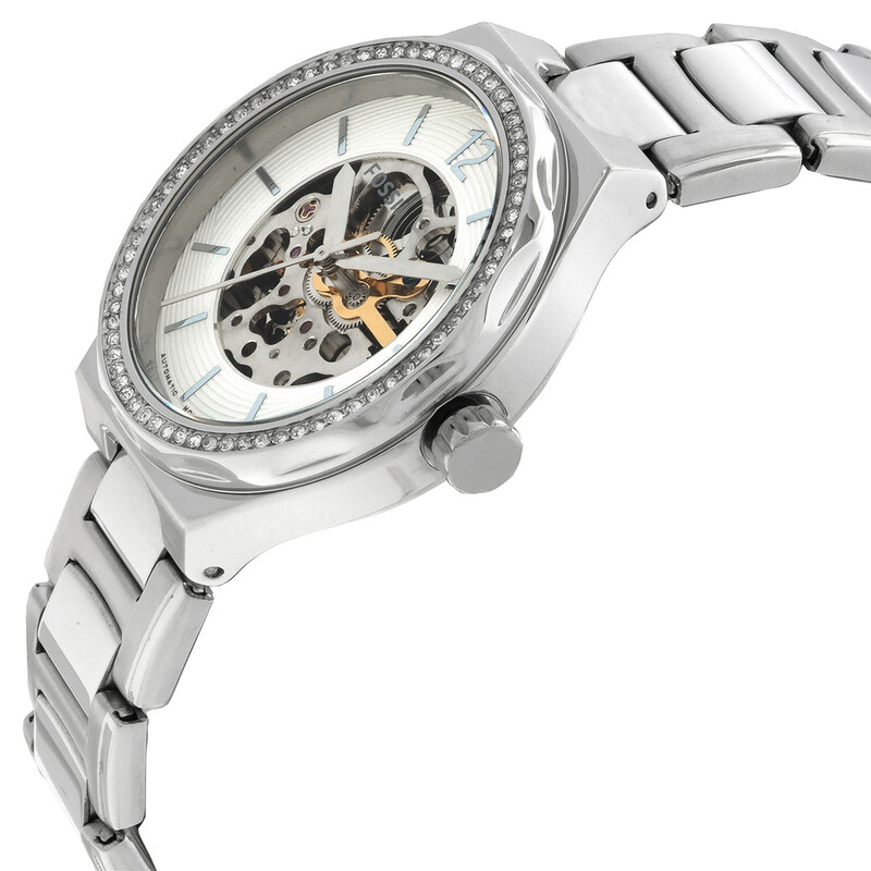 Fossil Eevie Automatic White Dial Ladies Watch BQ3788  display picture 2
