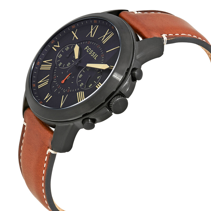 Fossil Grant Chronograph Black Dial Men