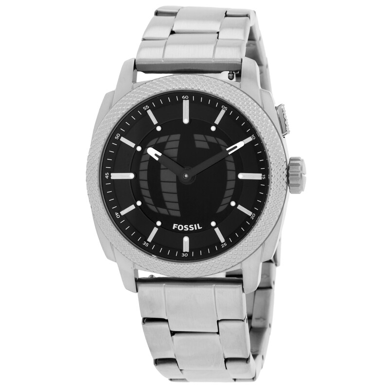 Fossil Machine Big-Tic Quartz Analog-Digital Black Dial Watch