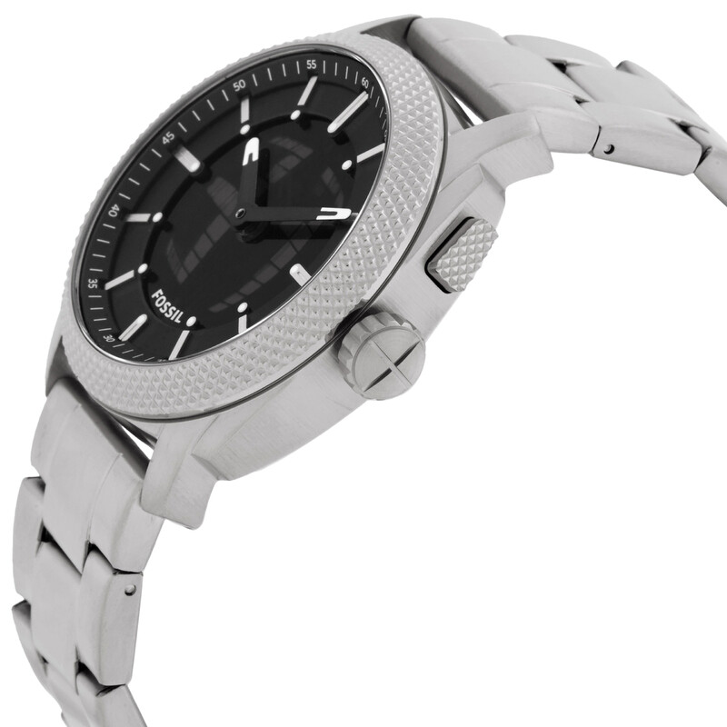 Fossil Machine Big-Tic Quartz Analog-Digital Black Dial Watch