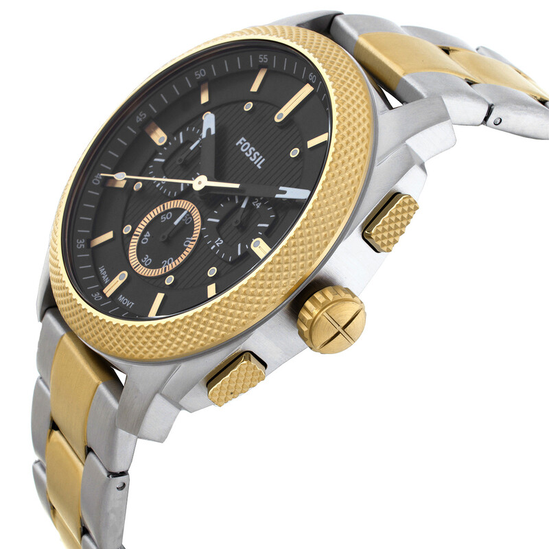 Fossil Machine Chronograph Quartz Black Dial Men display picture 1