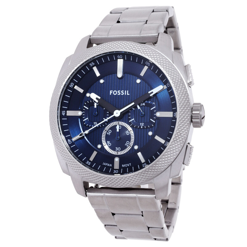 Fossil Machine Chronograph Quartz Blue Dial Men's Watch FS6096