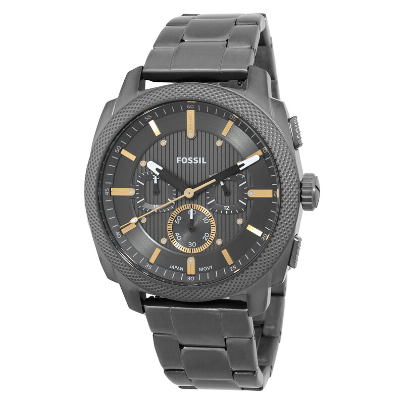 Fossil Machine Chronograph Quartz Gunmetal Dial Men's Watch FS6160