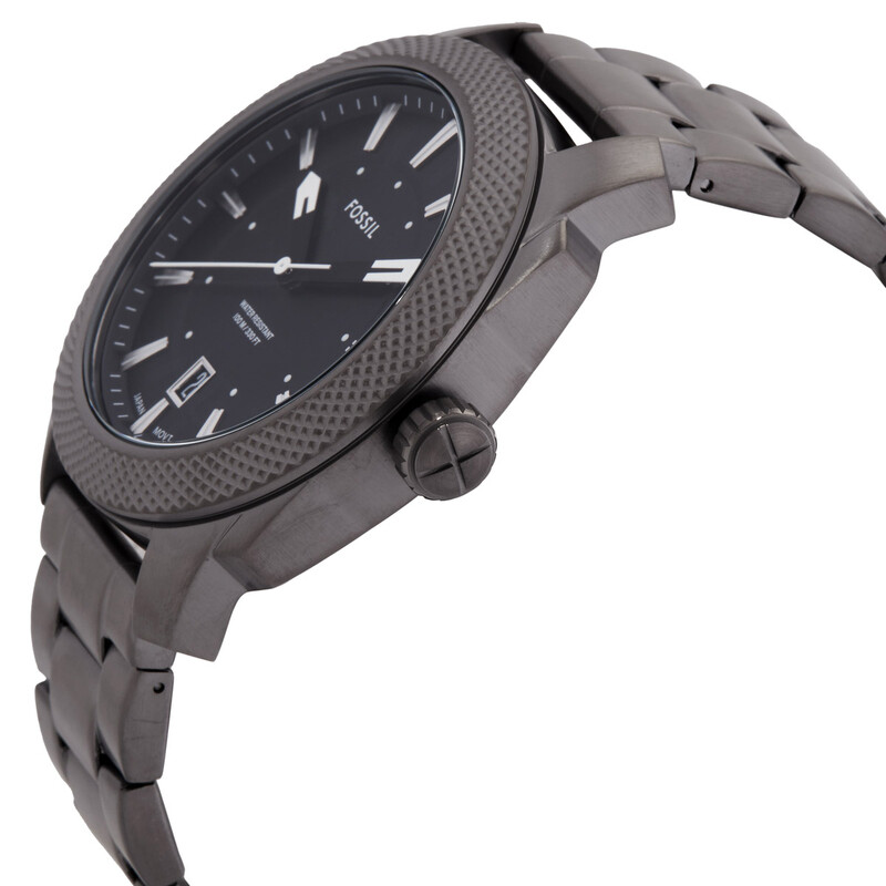Fossil Machine Quartz Black Dial Men display picture 3