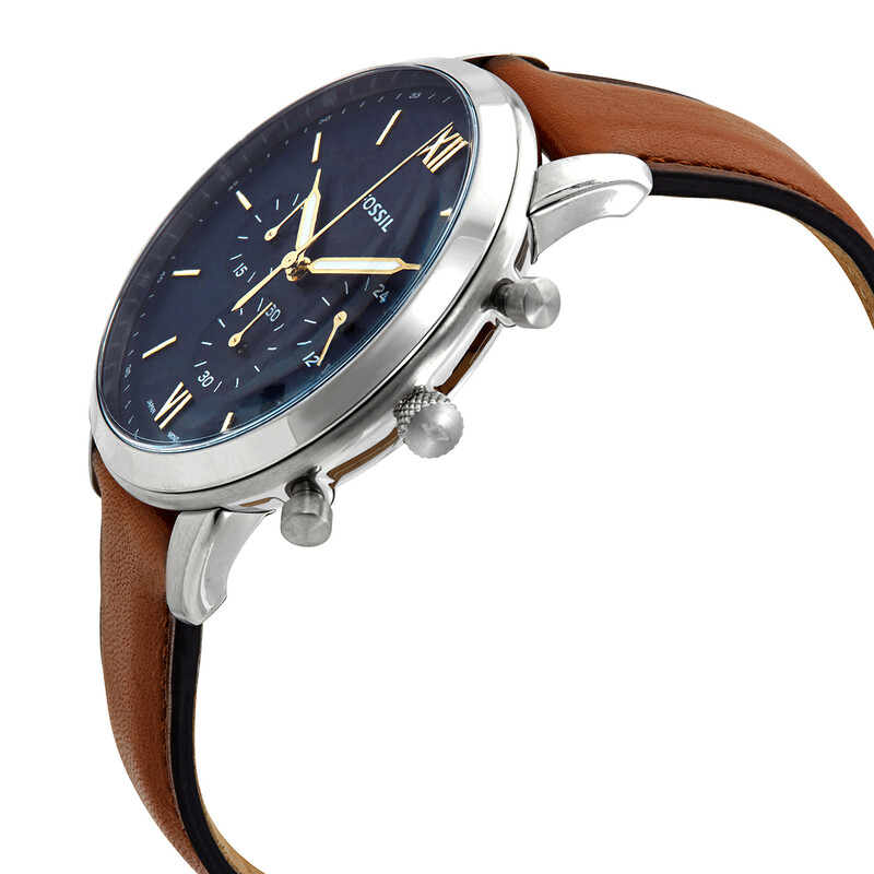 Fossil Neutra Chronograph Quartz Blue Dial Men's Watch FS5453 ...