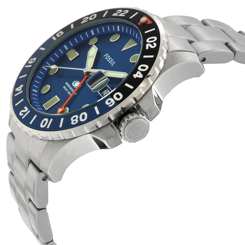 Fossil Quartz Blue Dial Men display picture 2