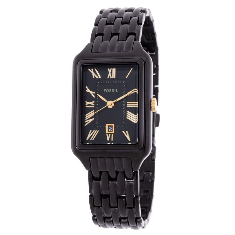Es5385 Fossil Raquel Quartz Black Dial Ladies Watch ES5385 796483668959 ...