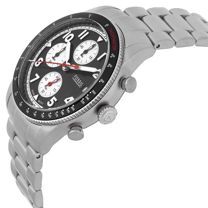 Fossil Sport Tourer Chronograph Quartz Black Dial Men's Watch