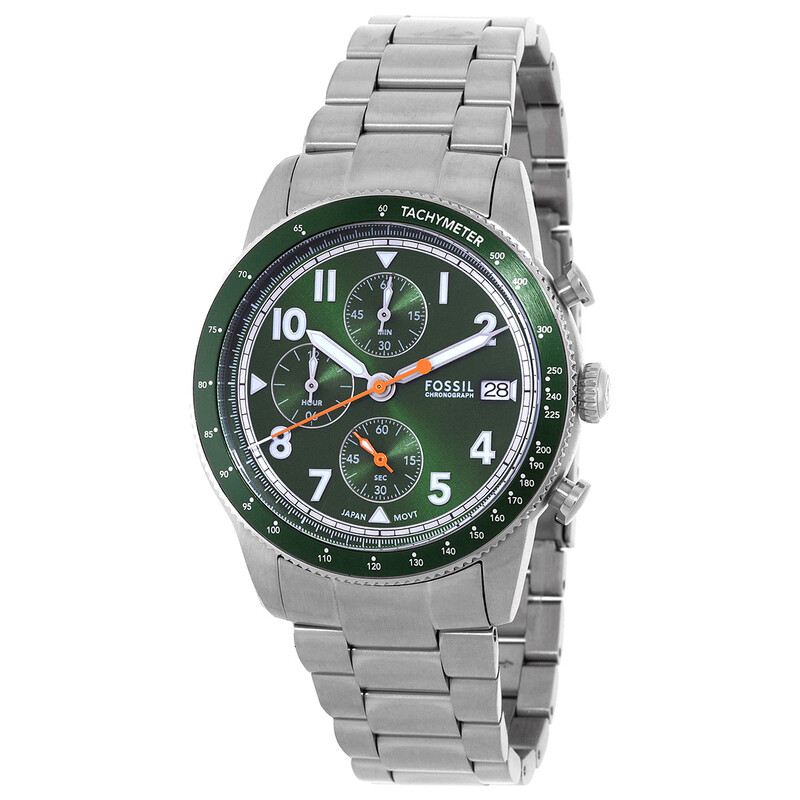 Fossil Sport Tourer Chronograph Quartz Green Dial Men's Watch