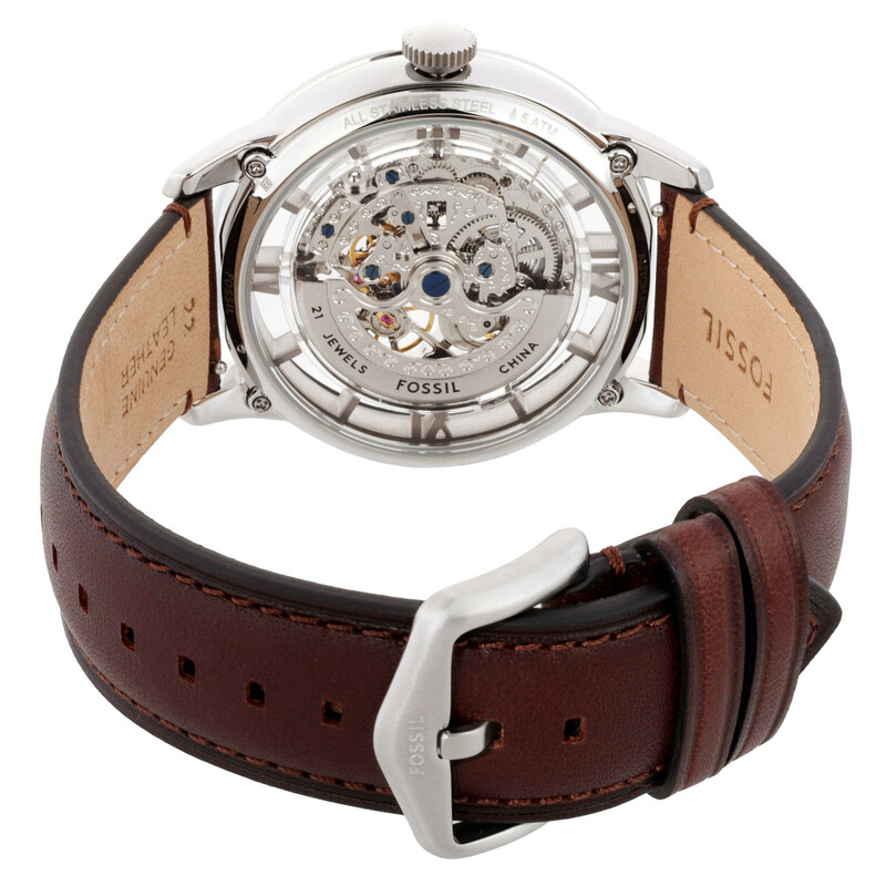 Fossil Townsman Automatic Silver Dial Watch ME3270 4064092351033