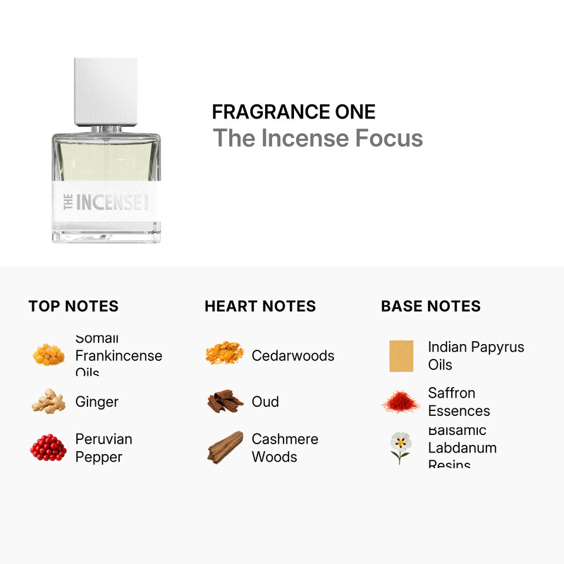 Fragrance One Men's The Incense Focus EDP Spray 1.7 oz Fragrances