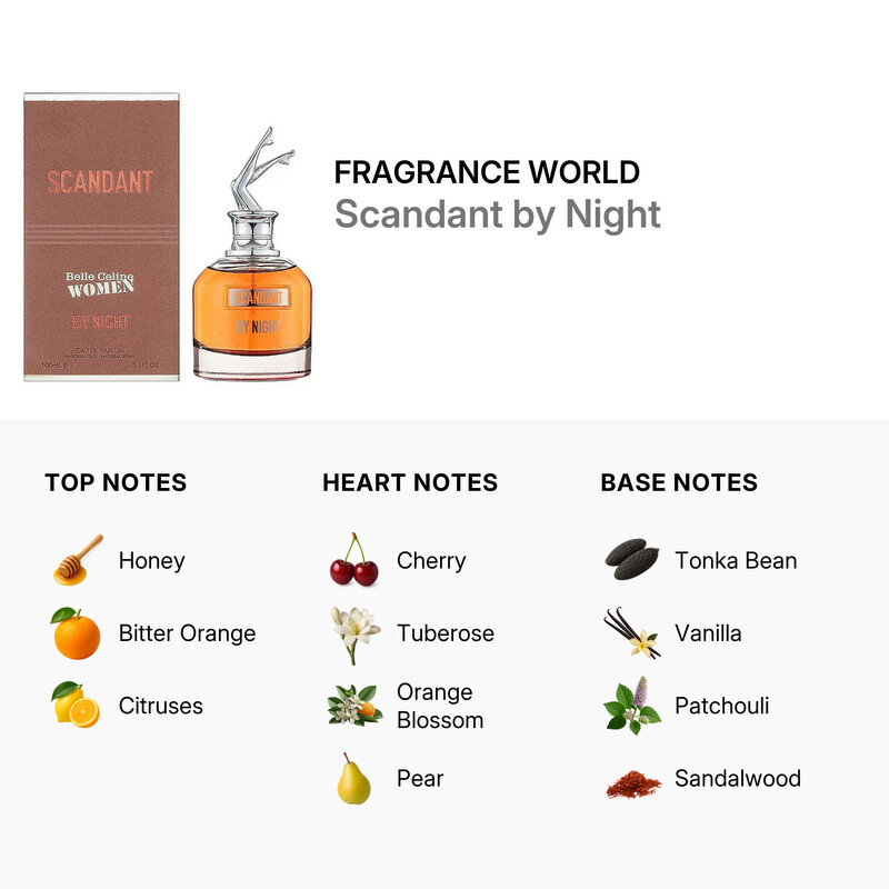 Fragrance World Ladies Scandant by Night EDP Spray 3.4 oz