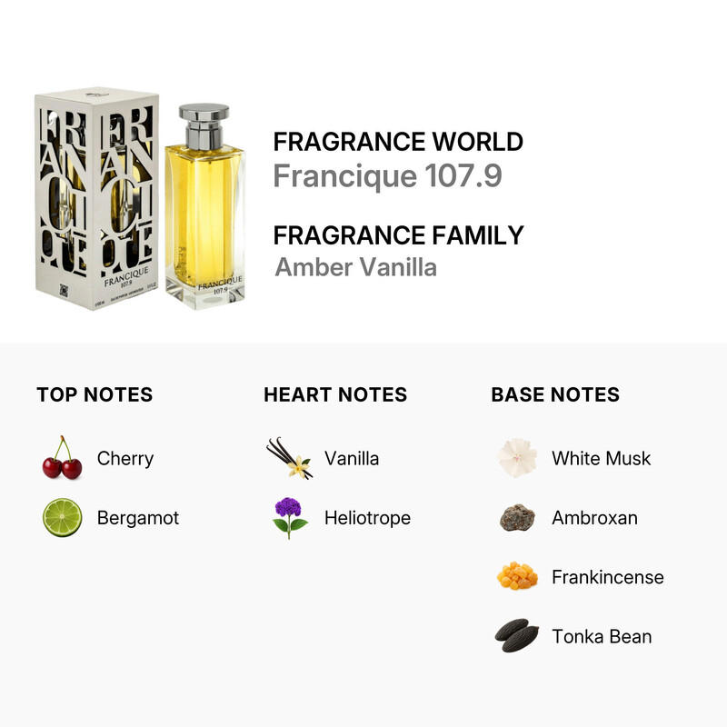 Fragrance World Unisex Francique 107.9 EDP Spray 3.4 oz Fragrances