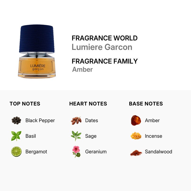 Fragrance World Unisex Lumiere Garcon EDP Spray 3.4 oz Fragrances